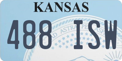 KS license plate 488ISW
