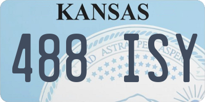KS license plate 488ISY
