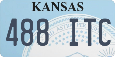KS license plate 488ITC