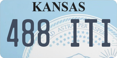 KS license plate 488ITI