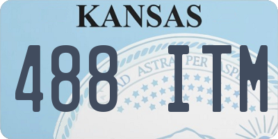 KS license plate 488ITM