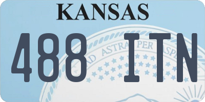 KS license plate 488ITN