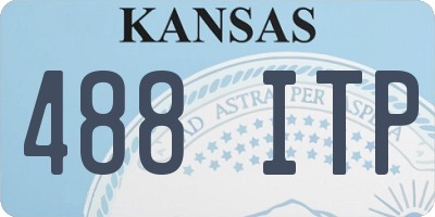 KS license plate 488ITP