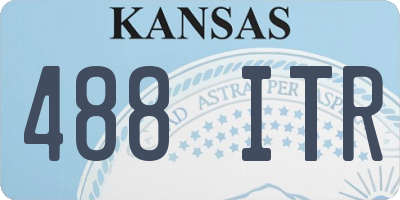 KS license plate 488ITR