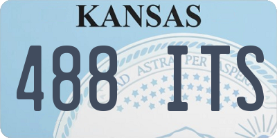 KS license plate 488ITS