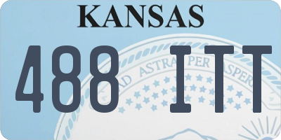 KS license plate 488ITT