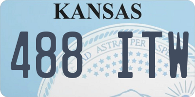 KS license plate 488ITW