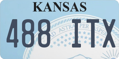 KS license plate 488ITX