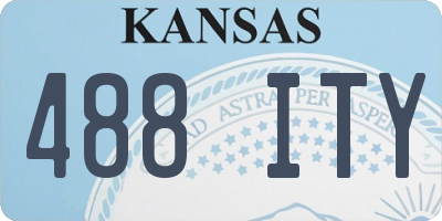 KS license plate 488ITY