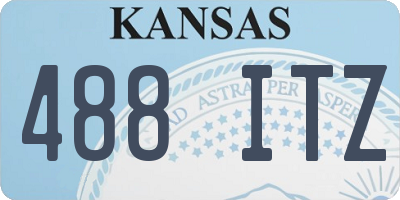 KS license plate 488ITZ