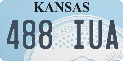 KS license plate 488IUA