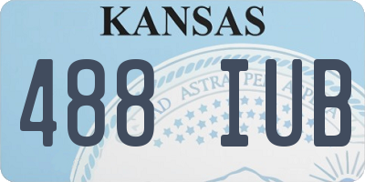 KS license plate 488IUB