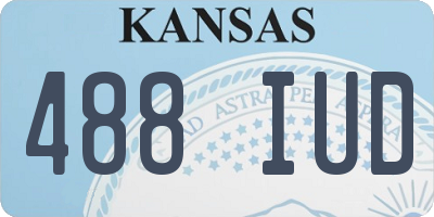 KS license plate 488IUD