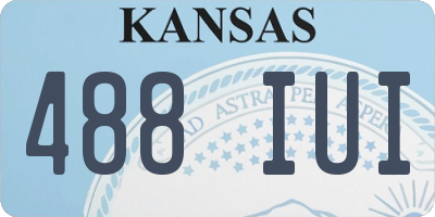 KS license plate 488IUI