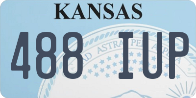 KS license plate 488IUP