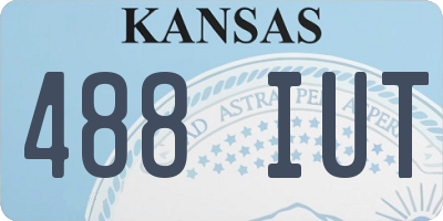 KS license plate 488IUT