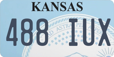 KS license plate 488IUX