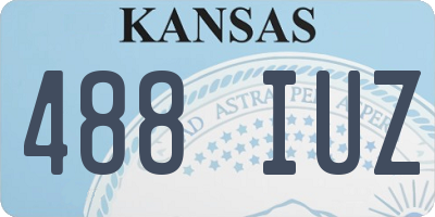 KS license plate 488IUZ