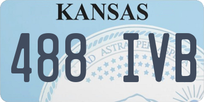 KS license plate 488IVB