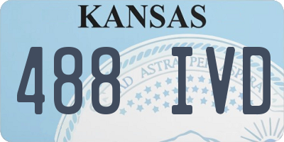 KS license plate 488IVD