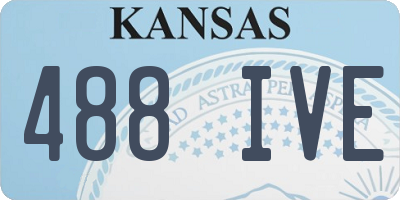 KS license plate 488IVE