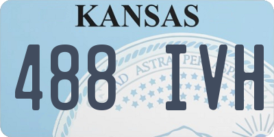 KS license plate 488IVH