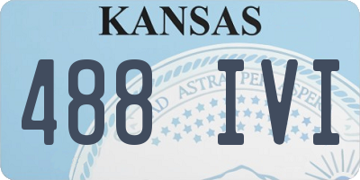 KS license plate 488IVI