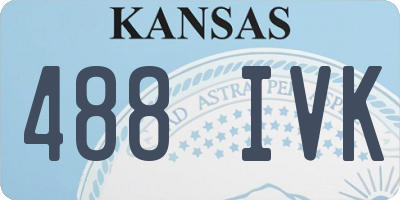 KS license plate 488IVK
