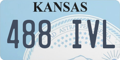 KS license plate 488IVL