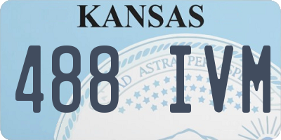 KS license plate 488IVM