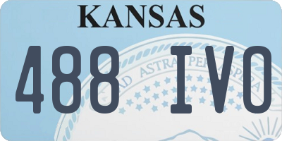 KS license plate 488IVO