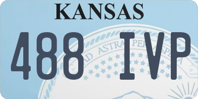 KS license plate 488IVP