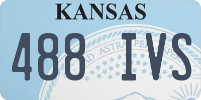 KS license plate 488IVS