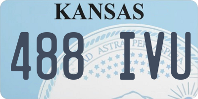 KS license plate 488IVU