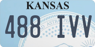 KS license plate 488IVV