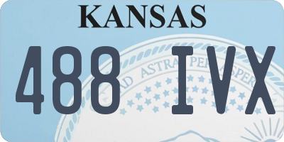 KS license plate 488IVX