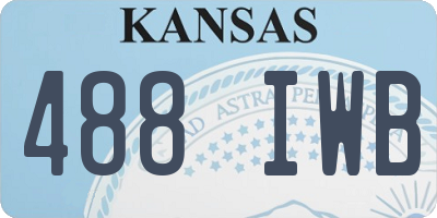 KS license plate 488IWB
