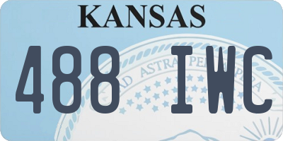 KS license plate 488IWC