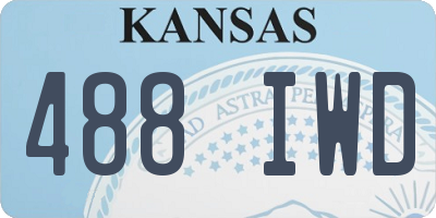 KS license plate 488IWD