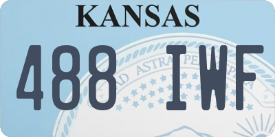 KS license plate 488IWF