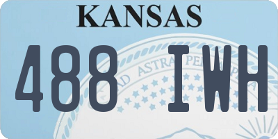 KS license plate 488IWH