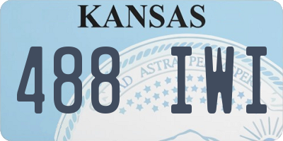 KS license plate 488IWI