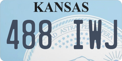 KS license plate 488IWJ