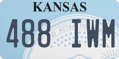 KS license plate 488IWM