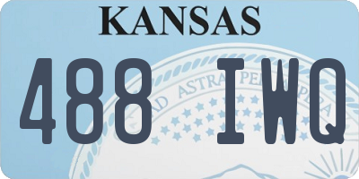 KS license plate 488IWQ