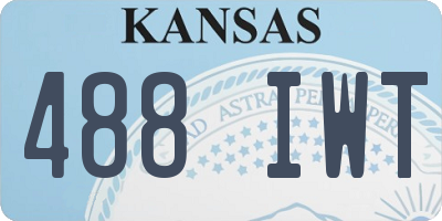 KS license plate 488IWT