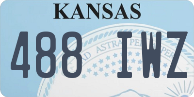 KS license plate 488IWZ