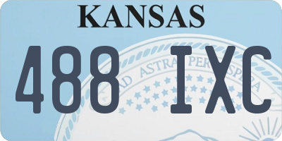 KS license plate 488IXC