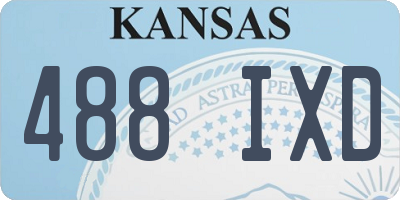 KS license plate 488IXD