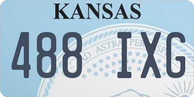 KS license plate 488IXG